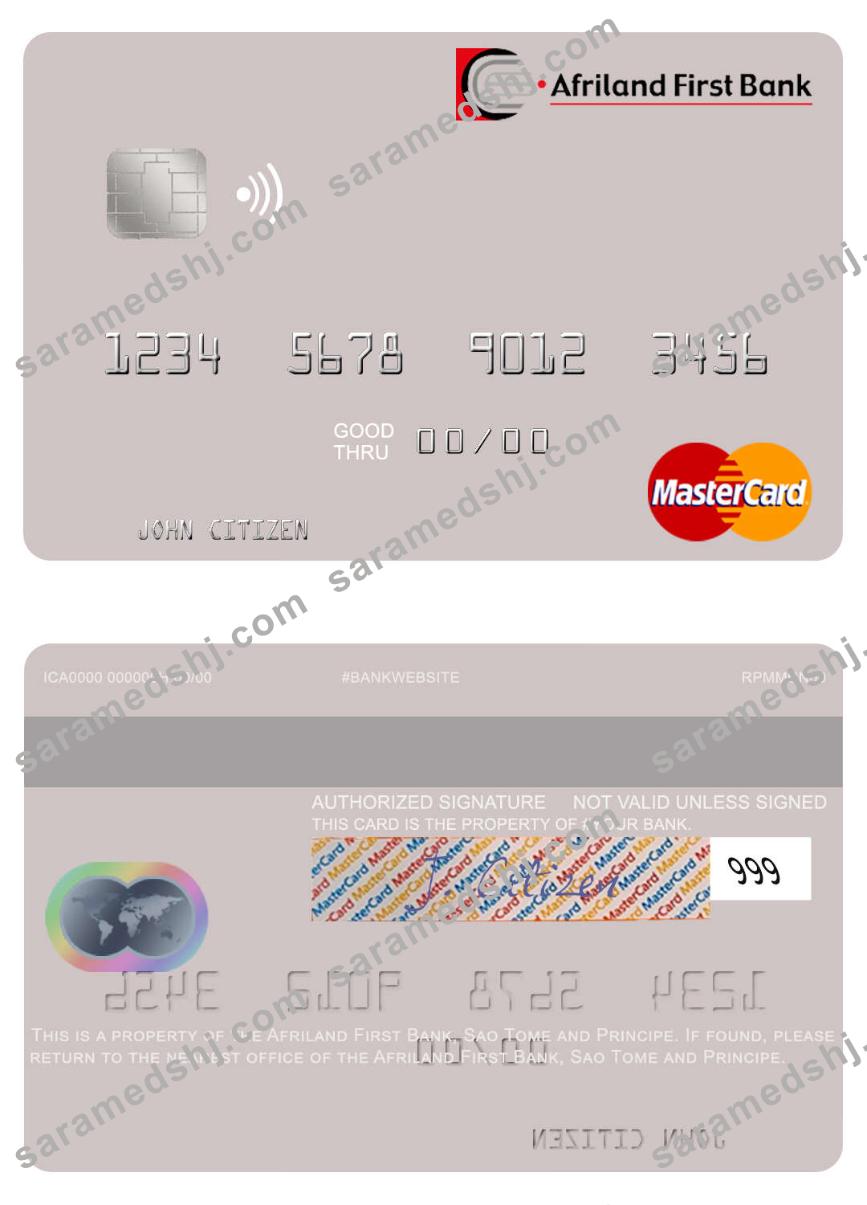 Sao Tome and Principe Afriland First Bank mastercard